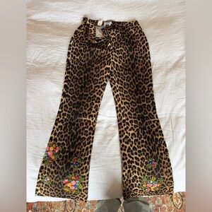 Moschino Leopard Print Pants